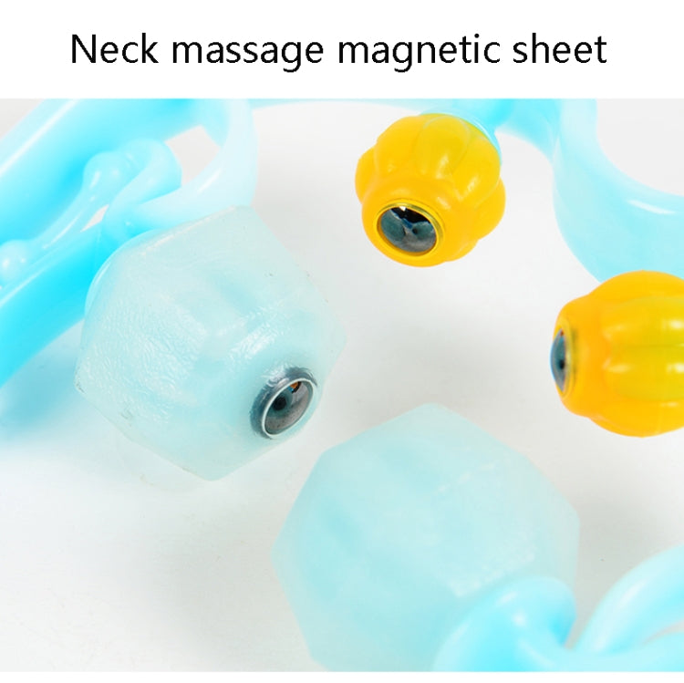 Manual Cervical Massager Home Multi-Function Shoulder And Neck Massage Roller, Shape: Strengthen Magnetic Therapy Orange - free shipping - PMC TechLife - Order now!