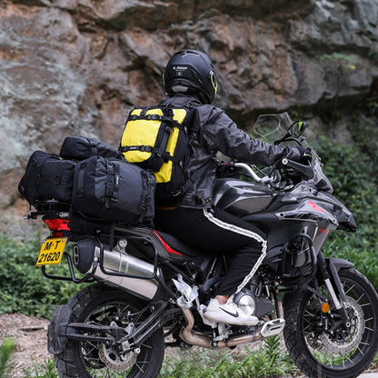 Rhinowalk Multi-Function Motorcycle Rear Seat Bag Combination Rear Shelf Pannier, Colour: Black 20L - Bags & Luggages by Rhinowalk | Online Shopping South Africa | PMC Jewellery | Buy Now Pay Later Mobicred