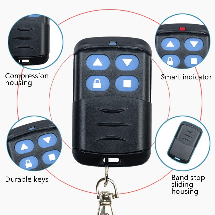 2 PCS Electric Roller Shutter Waterproof Copy Universal Remote Controller Garage Door Remote Control Key(418MHz) - Universal by PMC Jewellery | Online Shopping South Africa | PMC Jewellery
