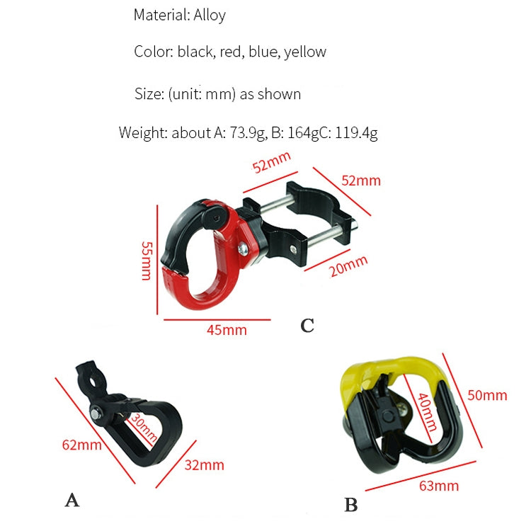 For Ninebot MAX G30 Scooter Accessories Aluminum Alloy Hook Rod Hook, Specification: Simple Model (Black) - Accessories & Parts by PMC TechLife | Online Shopping South Africa | PMC TechLife | Buy Now Pay Later Mobicred
