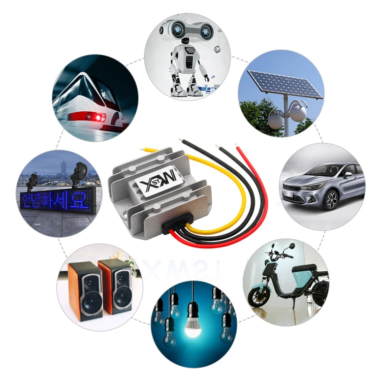 XWST DC 12/24V To 5V Converter Step-Down Vehicle Power Module, Specification: 12V To 5V 6A Small Aluminum Shell - free shipping - PMC Jewellery - Order now!