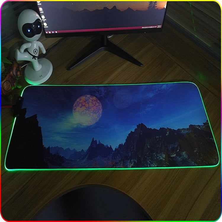 260x390x3mm F-01 Rubber Thermal Transfer RGB Luminous Non-Slip Mouse Pad(Colorful Brick) - Mouse Pads by PMC Jewellery | Online Shopping South Africa | PMC Jewellery | Buy Now Pay Later Mobicred