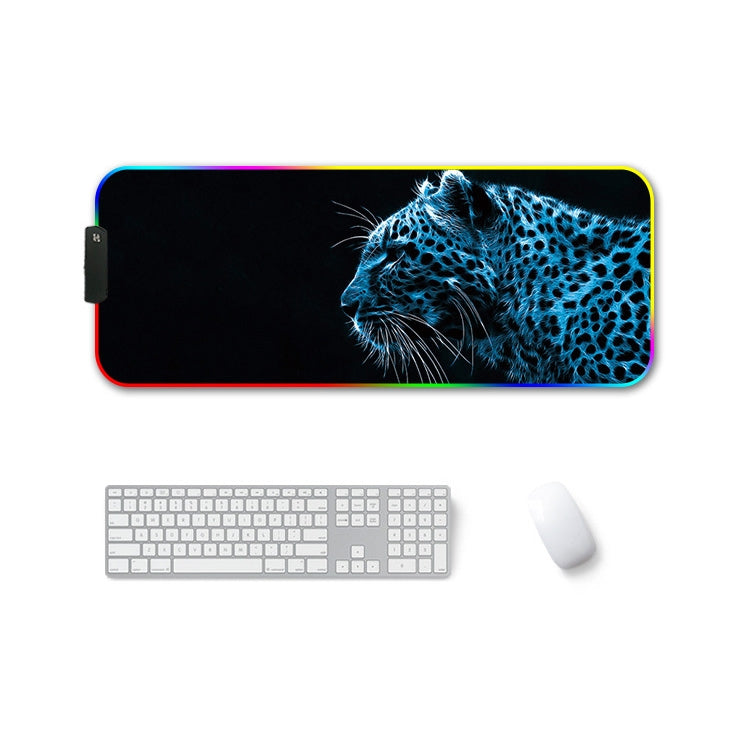 400x900x4mm F-01 Rubber Thermal Transfer RGB Luminous Non-Slip Mouse Pad(Ice Lend) - Mouse Pads by PMC Jewellery | Online Shopping South Africa | PMC Jewellery | Buy Now Pay Later Mobicred