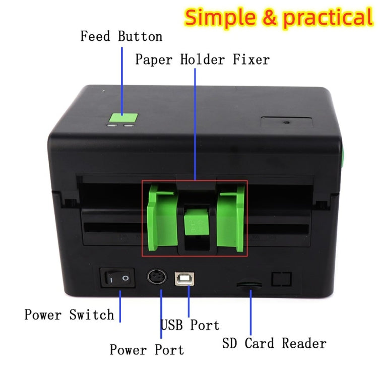 Xprinter XP-108B 4 Inch 108mm Label Printer Thermal Barcode Printer , Model: USB + Bluetooth Version - free shipping - PMC Jewellery - Order now!