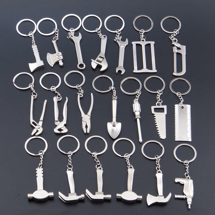 10 PCS Tool Metal Keychain Car Key Ring Pendant, Colour: H-556 Shovel - Key Rings by PMC Jewellery | Online Shopping South Africa | PMC Jewellery | Buy Now Pay Later Mobicred