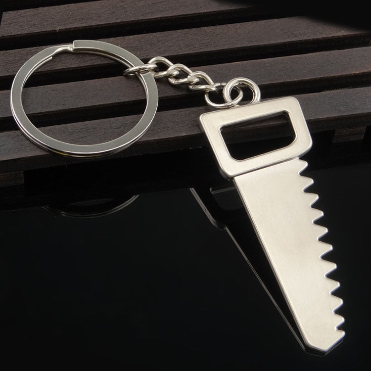 10 PCS Tool Metal Keychain Car Key Ring Pendant, Colour: H-401 Saw - free shipping - PMC Jewellery - Order now!