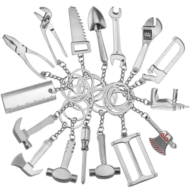 10 PCS Tool Metal Keychain Car Key Ring Pendant, Colour: H-397 Axe Claw Hammer - Key Rings by PMC Jewellery | Online Shopping South Africa | PMC Jewellery | Buy Now Pay Later Mobicred