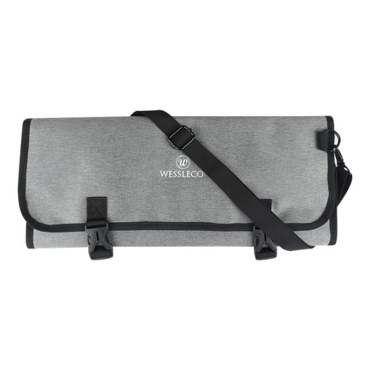 WESSLECO Chef Knife Tool Storage Bag Oxford Cloth Knife Bag(Gray) - Storage Bags by WESSLECO | Online Shopping South Africa | PMC Jewellery