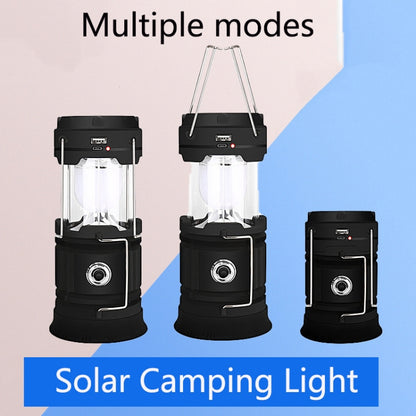 5803 Solar Camping Lamp Outdoor LED Emergency Portable Light Support USB Output(Blue) - Camping Lighting by PMC Jewellery | Online Shopping South Africa | PMC Jewellery | Buy Now Pay Later Mobicred