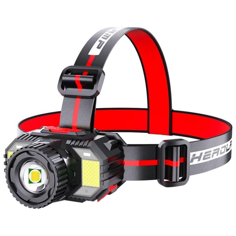 TG-TD009 LED Strong Headlamp Head-Mounted USB Rechargeable Zoom Sensor Headlamp, Colour: Yellow Light - Headlamp by PMc TechLife | Online Shopping South Africa | PMc TechLife | Buy Now Pay Later Mobicred