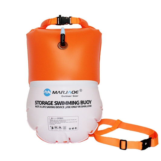 MARJAQE MR805 20L Waterproof Bag Swimming Float Swimming Bag(Vibrant Orange) - Waterproof Bags by MARJAQE | Online Shopping South Africa | PMC Jewellery