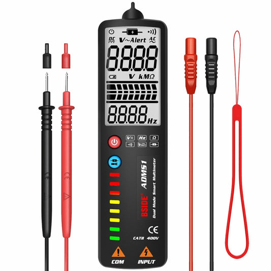 BSIDE Dual-Mode Smart Large-Screen Display Multimeter Electric Pen Portable Voltage Detector, Specification: ADMS1 - Digital Multimeter by BSIDE | Online Shopping South Africa | PMC Jewellery | Buy Now Pay Later Mobicred