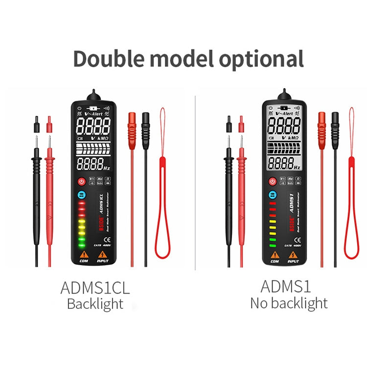 BSIDE Dual-Mode Smart Large-Screen Display Multimeter Electric Pen Portable Voltage Detector, Specification: ADMS1 - free shipping - PMC Jewellery - Order now!