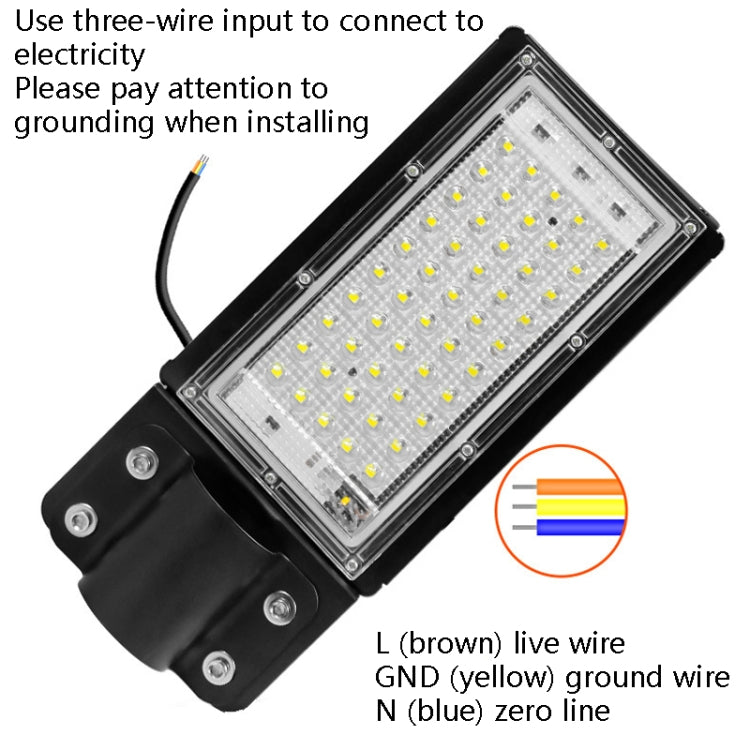 50W LED Waterproof Road Lighting Courtyard Floodlight(Warm White Light) - Street Lights by PMC Jewellery | Online Shopping South Africa | PMC Jewellery | Buy Now Pay Later Mobicred