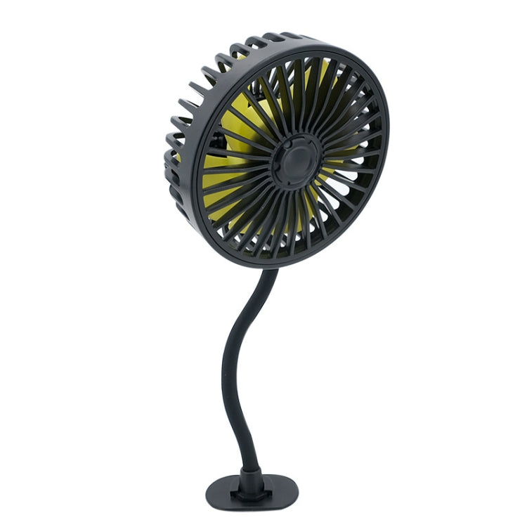F408 Car Silicone Hose Fan Multi-Angle Adjustment USB Fan(Black) - Heating & Fans by PMC TechLife | Online Shopping South Africa | PMC TechLife | Buy Now Pay Later Mobicred