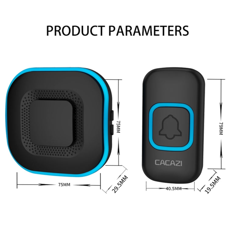 CACAZI V028F Wireless Music Doorbell without Battery, Plug:UK Plug(White) - Wireless Doorbell by CACAZI | Online Shopping South Africa | PMC TechLife | Buy Now Pay Later Mobicred