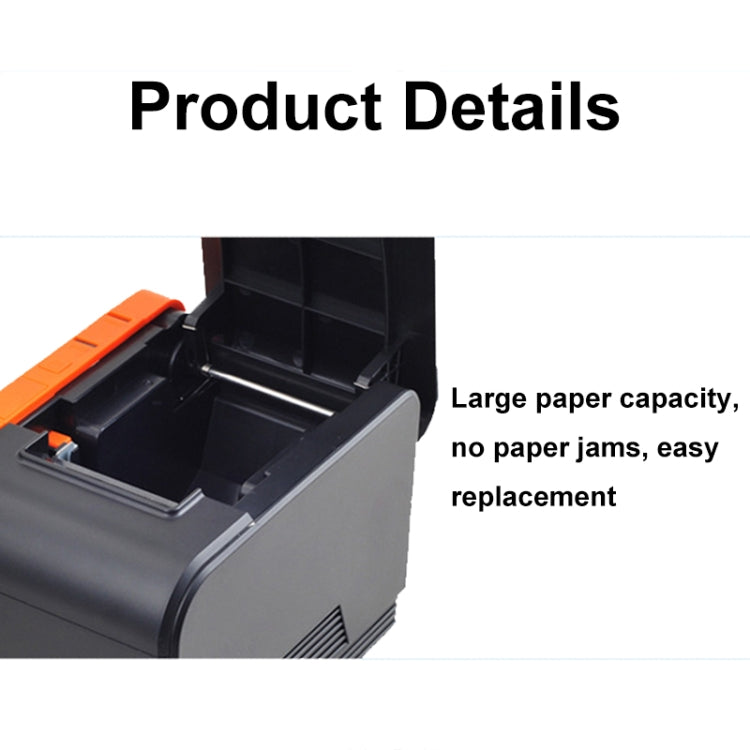 Xprinter XP-T58L 58mm Supermarket Cashier Receipt Thermal Printer, Spec: Parallel Port(UK Plug) - Printer by Xprinter | Online Shopping South Africa | PMC Jewellery | Buy Now Pay Later Mobicred