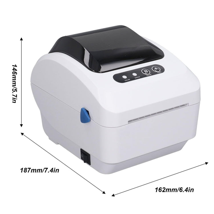 Xprinter XP-320B 80mm Thermal Barcode Supermarket Cashier Label Printer, Spec: USB+Bluetooth(US Plug) - Printer by Xprinter | Online Shopping South Africa | PMC Jewellery | Buy Now Pay Later Mobicred