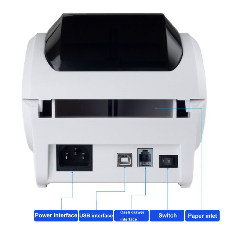 Xprinter XP-320B 80mm Thermal Barcode Supermarket Cashier Label Printer, Spec: USB+Bluetooth(UK Plug) - free shipping - PMC TechLife - Order now!