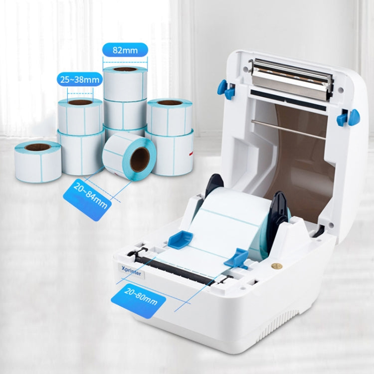 Xprinter XP-320B 80mm Thermal Barcode Supermarket Cashier Label Printer, Spec: USB+Bluetooth(UK Plug) - free shipping - PMC TechLife - Order now!