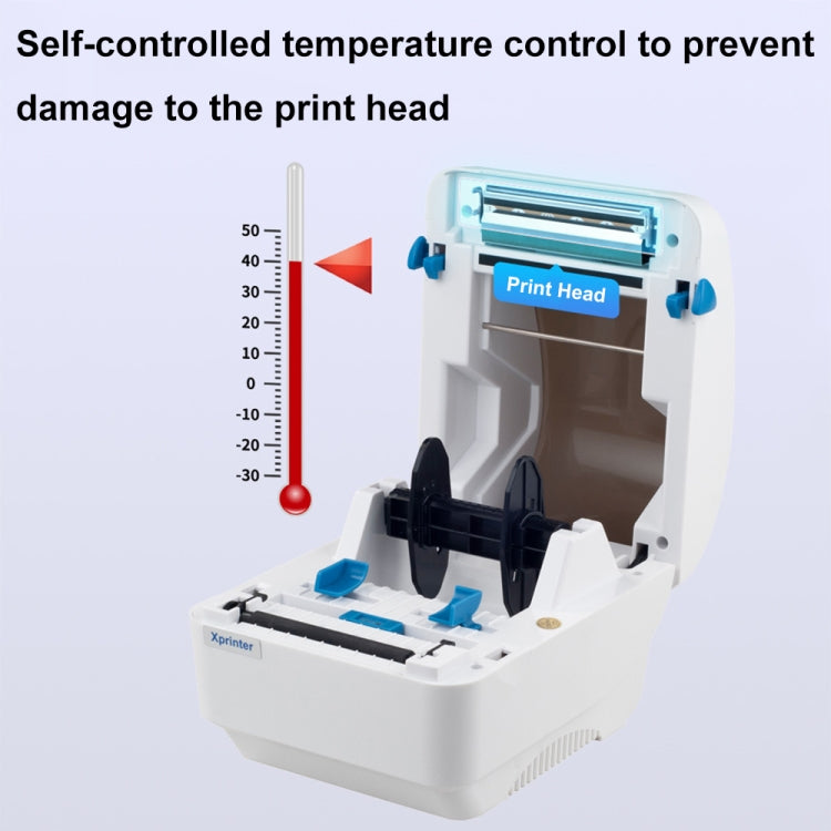 Xprinter XP-320B 80mm Thermal Barcode Supermarket Cashier Label Printer, Spec: USB(UK Plug) - free shipping - PMC TechLife - Order now!