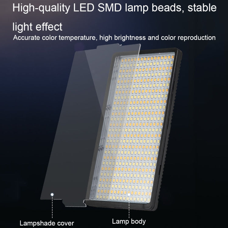 600 LEDs Stepless Adjustment Live Fill Light Reversible Photography Soft Light, Style: 10 inch -  by PMC TechLife | Online Shopping South Africa | PMC TechLife | Buy Now Pay Later Mobicred
