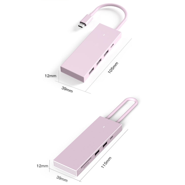 Blueendless 4K60Hz + Data Port Type-C Docking Station USB3.0 Splitter, Spec: 6-in-1 Gray - free shipping - PMC Jewellery - Order now!