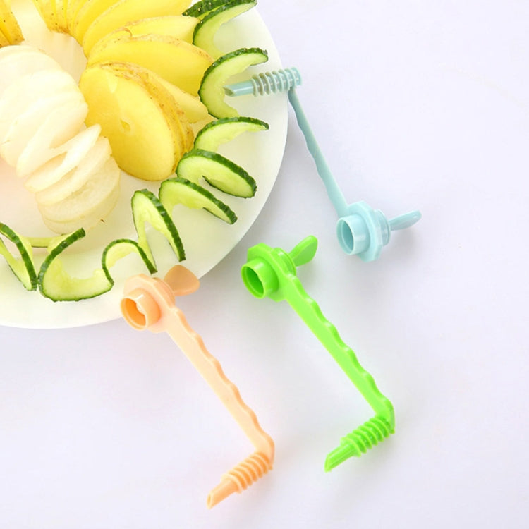 Carrot Spiral Slicer Vegetable Potato Cutter(Blue) - Cutter & Peeler by PMC TechLife | Online Shopping South Africa | PMC TechLife | Buy Now Pay Later Mobicred