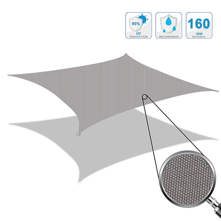 Outdoor Garden Sunshade Sail Waterproof Anti-UV Canopy, Size: 2m x 3m(Beige) - Tents & Accessories by PMC Jewellery | Online Shopping South Africa | PMC Jewellery