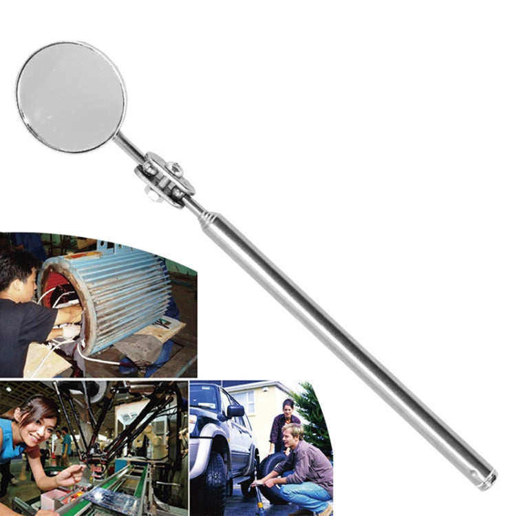Car Repair Detection Mirror Universal Folding Telescopic Mirror Welding Chassis Inspection Mirror, Model: Pink Handle 50mm - Inspection Tools by PMC TechLife | Online Shopping South Africa | PMC TechLife | Buy Now Pay Later Mobicred