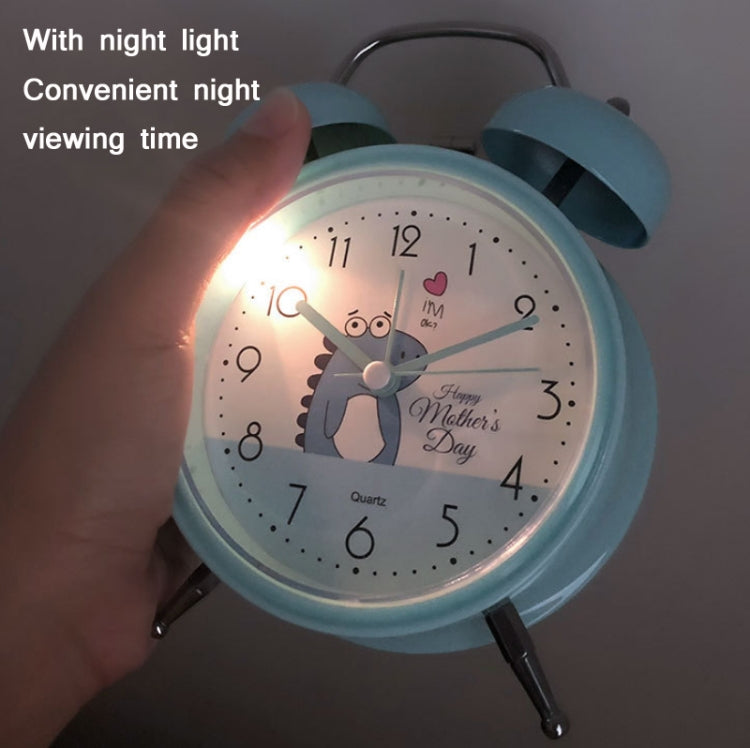 Student Cute Style Bell Alarm Clock Bedside Mute Clock With Light Specification��� Y34 3 Inch (Green) - Alarm Clocks by PMc TechLife | Online Shopping South Africa | PMc TechLife | Buy Now Pay Later Mobicred