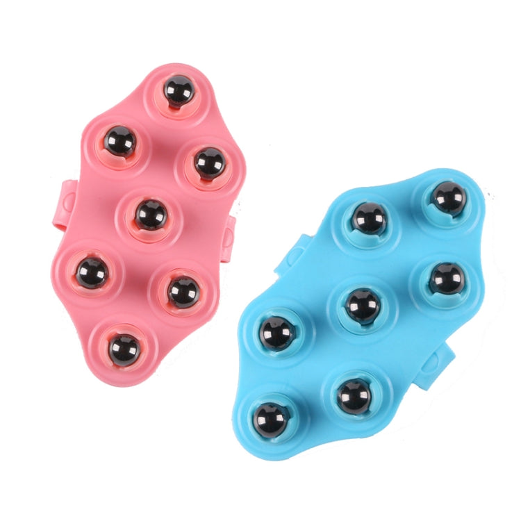Seven-ball Massager Multifunctional Five-element Meridian Brush Lymphatic Dredging Roller-ball Massager, Shape: Plus Magnetic Blue - free shipping - PMC TechLife - Order now!