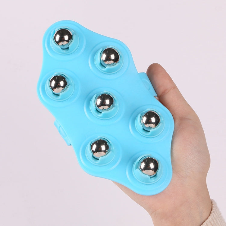 Seven-ball Massager Multifunctional Five-element Meridian Brush Lymphatic Dredging Roller-ball Massager, Shape: Plus Magnetic Blue - free shipping - PMC TechLife - Order now!