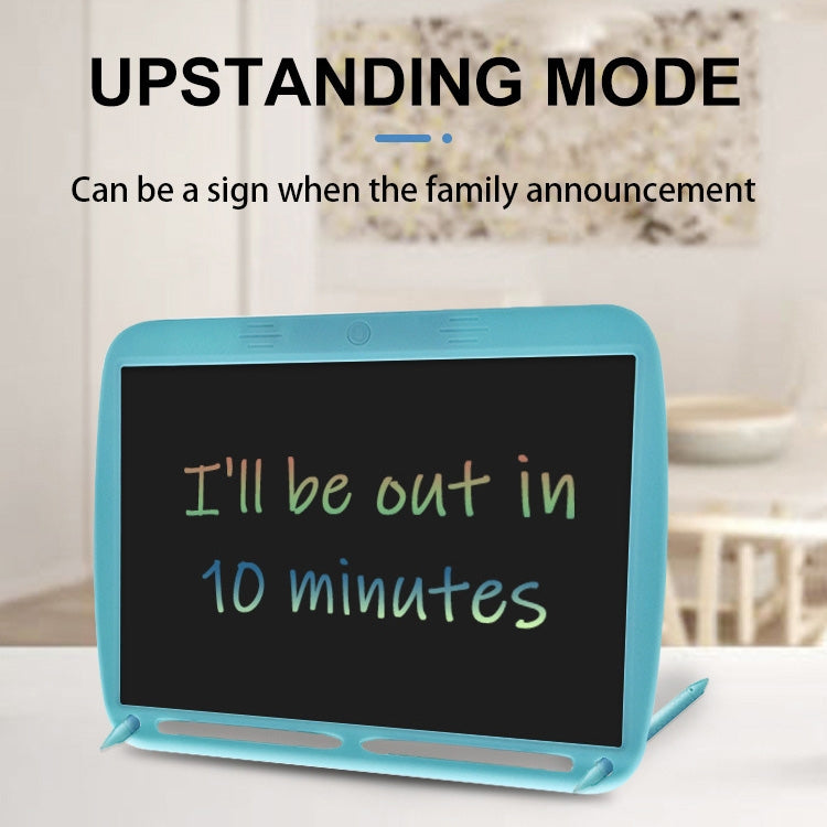 15inch Charging Tablet Doodle Message Double Writing Board LCD Children Drawing Board, Specification: Colorful Lines (Black) -  by PMC TechLife | Online Shopping South Africa | PMC TechLife | Buy Now Pay Later Mobicred
