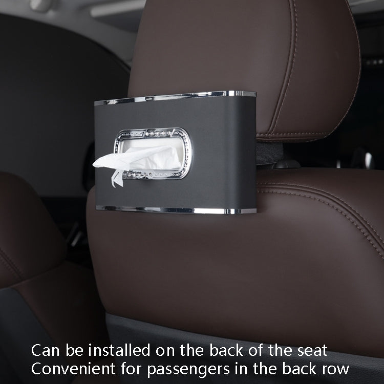 Car Clock Tissue Box Multi-Function Vehicle Instrument Table Paper Towel Box, Style: Clock+Parking Card (Mocha Brown) - Tissue Boxes by PMC TechLife | Online Shopping South Africa | PMC TechLife | Buy Now Pay Later Mobicred