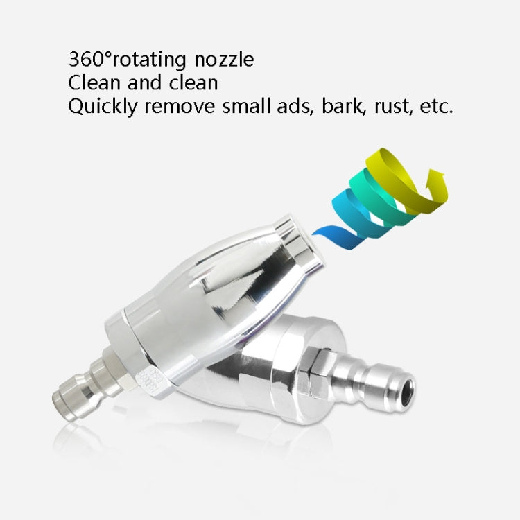 Electroplated Pure Copper Rotating Nozzle 360 ??Degree Fast Rotation 1/4 Quick-Insert Ceramic Spool - Car Washer & Accessories by PMC TechLife | Online Shopping South Africa | PMC TechLife | Buy Now Pay Later Mobicred