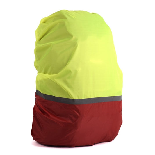 2 PCS Outdoor Mountaineering Color Matching Luminous Backpack Rain Cover, Size: M 30-40L(Red + Fluorescent Green) - Rain Cover Bags by PMC Jewellery | Online Shopping South Africa | PMC Jewellery | Buy Now Pay Later Mobicred