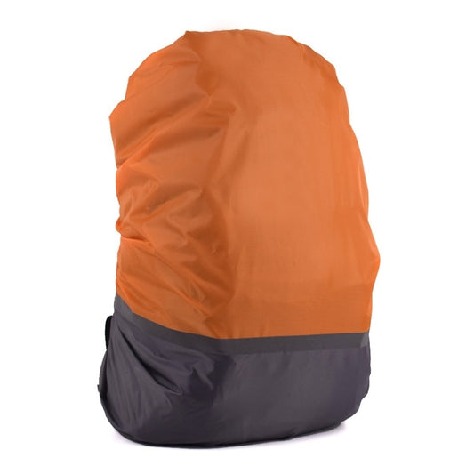 2 PCS Outdoor Mountaineering Color Matching Luminous Backpack Rain Cover, Size: XL 58-70L(Gray + Orange) - Rain Cover Bags by PMC Jewellery | Online Shopping South Africa | PMC Jewellery | Buy Now Pay Later Mobicred