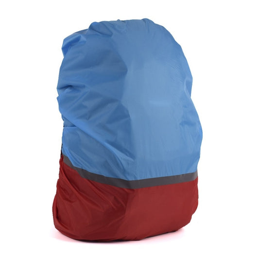 2 PCS Outdoor Mountaineering Color Matching Luminous Backpack Rain Cover, Size: XL 58-70L(Red + Blue) - Rain Cover Bags by PMC Jewellery | Online Shopping South Africa | PMC Jewellery | Buy Now Pay Later Mobicred