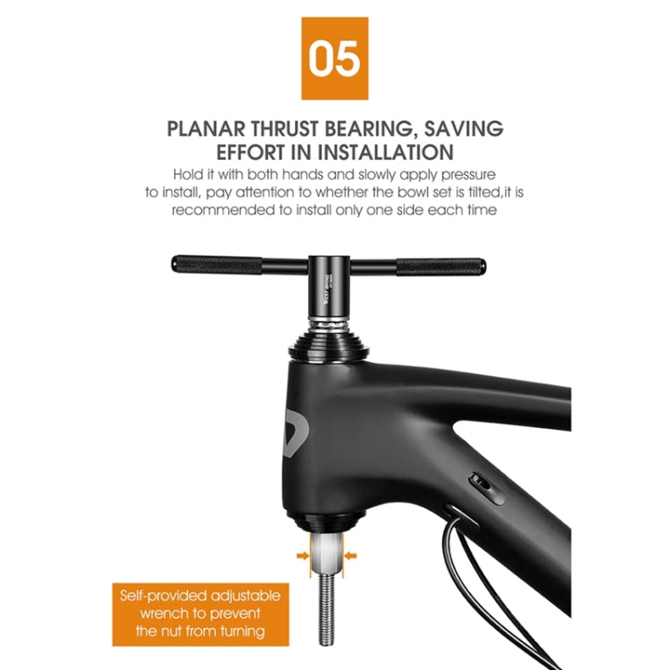 WEST BIKING Bicycle Headset Installation Removal Tools Bike Bottom Bracket Bearing Press Tool Bicycle Repair Tools(Black) - Bottom Brackets by WEST BIKING | Online Shopping South Africa | PMc TechLife | Buy Now Pay Later Mobicred