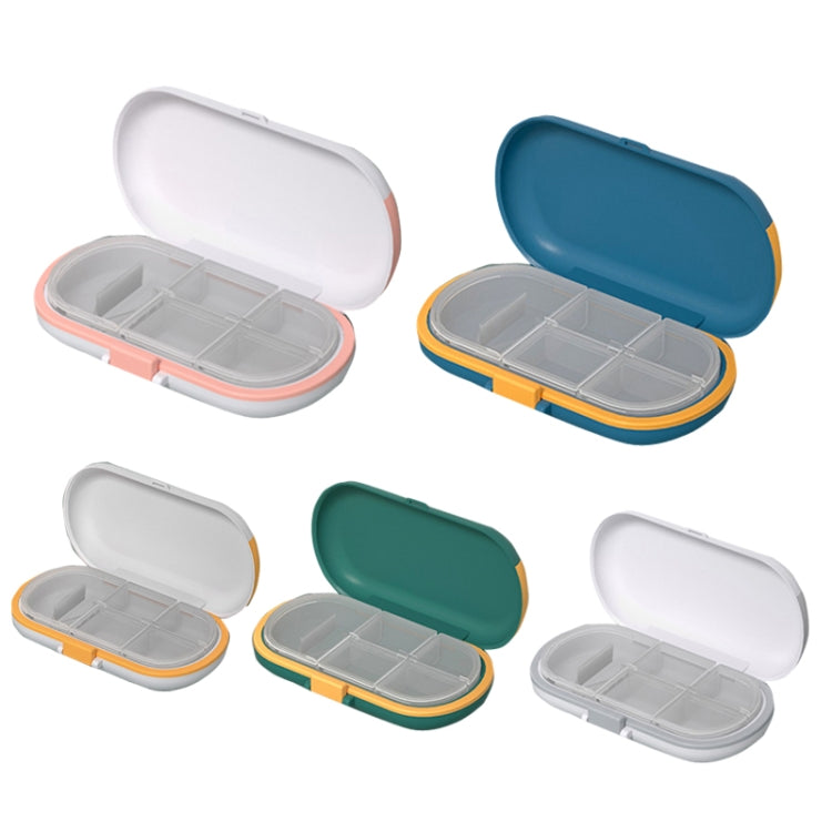 HW073 Portable Cut Medicine Large-capacity Pill Box Compartment Sealed Small Pill Box(Grey) - free shipping - PMC TechLife - Order now!