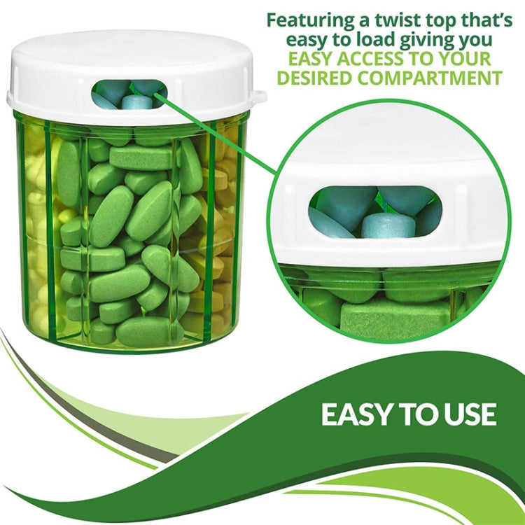 S-052 Round Transparent Plastic Pill Box Storage Box(9x9x10cm) - free shipping - PMC TechLife - Order now!