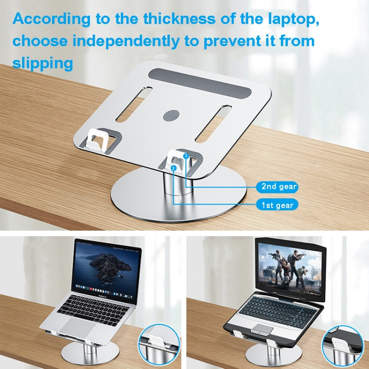 Oatsbasf 03597 Aluminum Alloy Notebook Heightening Bracket Notebook Computer Lifting Heat Dissipation Bracket Mobile Folding Table,Style: Elite Version-Silver - Laptop Stand by Oatsbasf | Online Shopping South Africa | PMC Jewellery | Buy Now Pay Later Mobicred