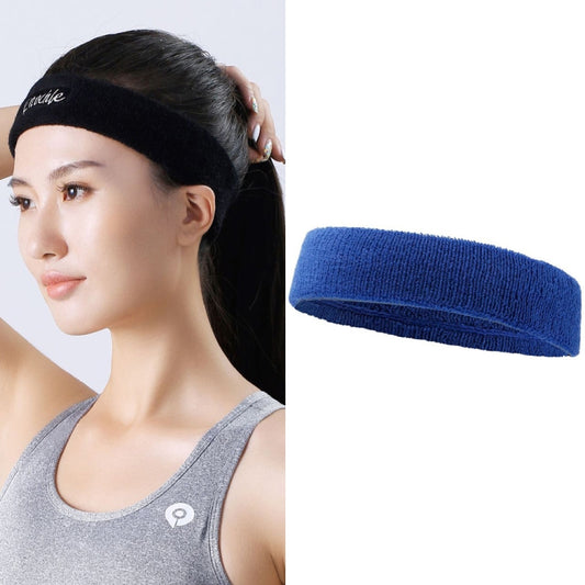 Enochle Sports Sweat-Absorbent Headband Combed Cotton Knitted Sweatband(Blue) - Sweatband by PMC Jewellery | Online Shopping South Africa | PMC Jewellery | Buy Now Pay Later Mobicred