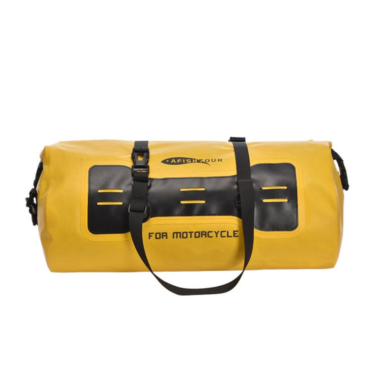 AFISHTOUR FM2031 40L Waterproof Travel Luggage Bag Large Capacity Motorcycle Rear Seat Bag(Yellow) - Bags & Luggages by AFISHTOUR | Online Shopping South Africa | PMC Jewellery | Buy Now Pay Later Mobicred