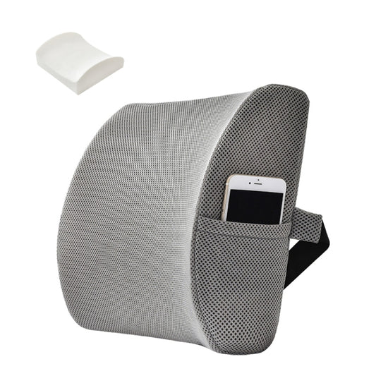 Office Waist Cushion Car Pillow With Pillow Core, Style: Memory Foam(Mesh Gray) - Cushions & Pillows by PMC Jewellery | Online Shopping South Africa | PMC Jewellery | Buy Now Pay Later Mobicred