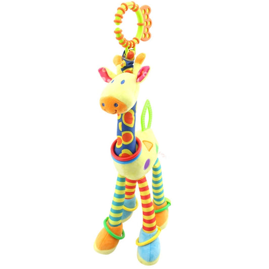 Baby Carriage Hanging Toy 0-1 Year Old Bell Teether Giraffe Bed Bell(Yellow) - Strollers Accessories by PMC Jewellery | Online Shopping South Africa | PMC Jewellery | Buy Now Pay Later Mobicred