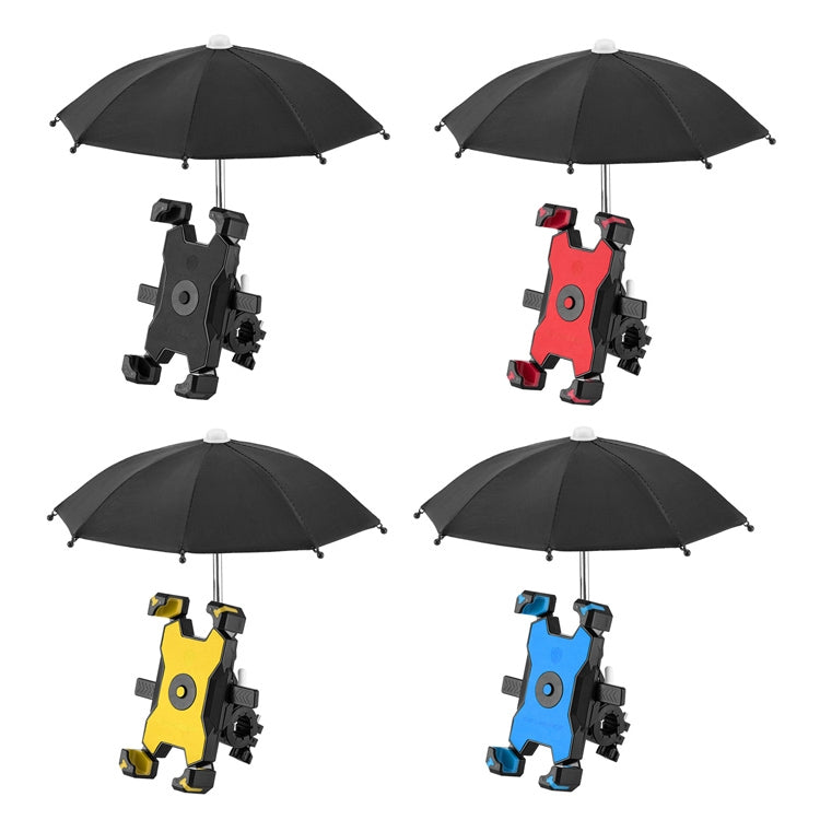CYCLINGBOX Bicycle Mobile Phone Bracket With Parasol Rider Mobile Phone Frame, Style: Handlebar Installation (Red) - free shipping - PMC TechLife - Order now!