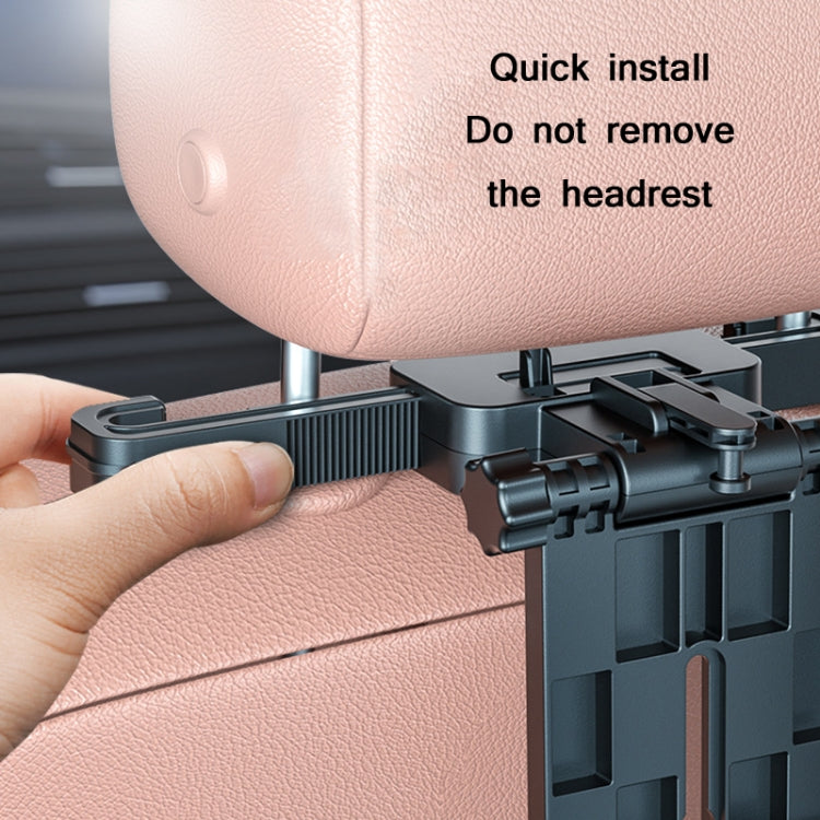 Car Seat Back 360 Degree Rotating Dining Table Board Multifunctional Folding Beverage Computer Rack(Black) - Car Drink Holders by PMC TechLife | Online Shopping South Africa | PMC TechLife | Buy Now Pay Later Mobicred