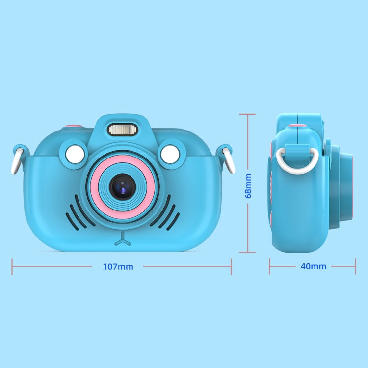 DC502 2.4-Inch 16X Zoom 2.7K Video Recording Children Digital Camera, Color: Blue No Card(AU Plug) - Children Cameras by PMC Jewellery | Online Shopping South Africa | PMC Jewellery | Buy Now Pay Later Mobicred